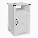 Farmhouse Nightstand, Charging Station & Storage by HouseOfZazla