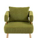 Accent Chair, leisure single chair with Golden feet