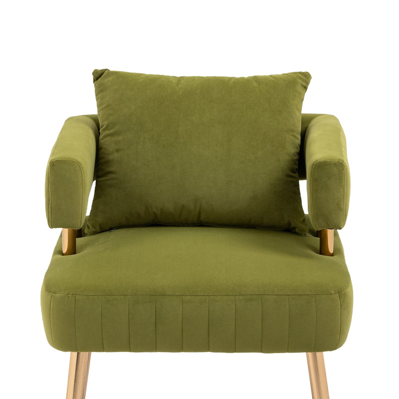 Accent Chair, leisure single chair with Golden feet