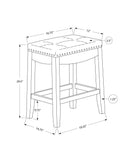Comfortable Bar Stool, Bar Height, Saddle Seat, Transitional (Set of 2)