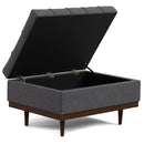 Mariah - Upholstered Lift Top Table Storage Ottoman by HouseOfZazla