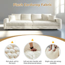 Deep Seat Convertible Sofa With Soft Pillows And Ottomans by HouseOfZazla