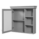 Wall Mounted Bathroom Medicine Cabinet With Mirror And Adjustable Storage With Soft Close Hinges by Unique Piece Furniture