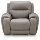 Real Moments - Power Recliner With Audio Seating - Ash