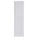 Tall Bathroom Storage Cabinet With Glass Doors, Free-Standing, Two Drawers, And Adjustable Shelves, Board, Painted Perfect For Displaying Your Favorite Items by HouseOfZazla