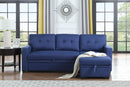 Upholstered Pull Out Sectional Sofa With Chaise by HouseOfZazla