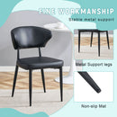 Minimalist Ergonomic Dining Chair With Curved Backres (Set of 4) by Unique Piece Furniture