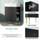 Bathroom Vanity, Combo Cabinet, Bathroom Storage Cabinet, Single Ceramic Sink by Unique Piece Furniture