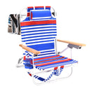 1PCS Backpack Beach Chairs for Adults Beach towel backpack beach chairs for adults 5 position chair with pouch folding lightweight positions back pack 13 inch high