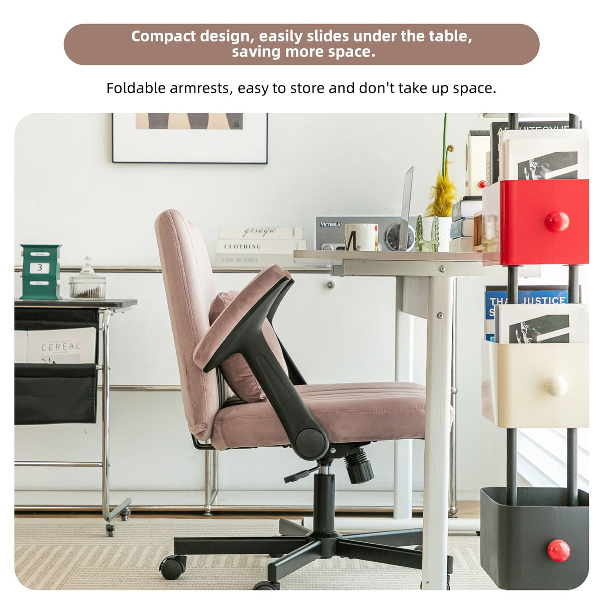 Criss Cross Armrest Office Chair With Wheels, photo 17 of 40