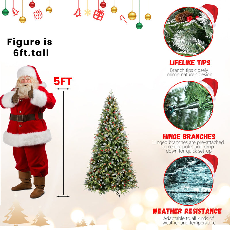 5FT Christmas Tree with 250 Warm Lights, photo 8 of 10