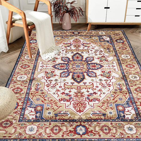 Vintage Bohemia Large Persian Non-slip Washable Area Rug, photo 2 of 6