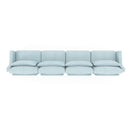 Elegant Sofa With Ergonomic Design And Lumbar Pillows by HouseOfZazla