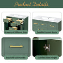 Bathroom Vanity With Sink Combo Set, Modern Bathroom Cabinet With 4 Drawers by Unique Piece Furniture