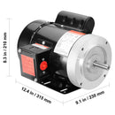 0.75HP Electric Motor 1725 RPM AC 115V/230V 56C Frame by HouseOfZazla
