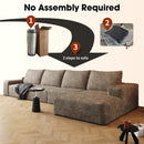 134" Cloud Sectional Couch with L-Shape Chaise