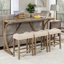 Bar Table Set With 3 Padded Stools by HouseOfZazla