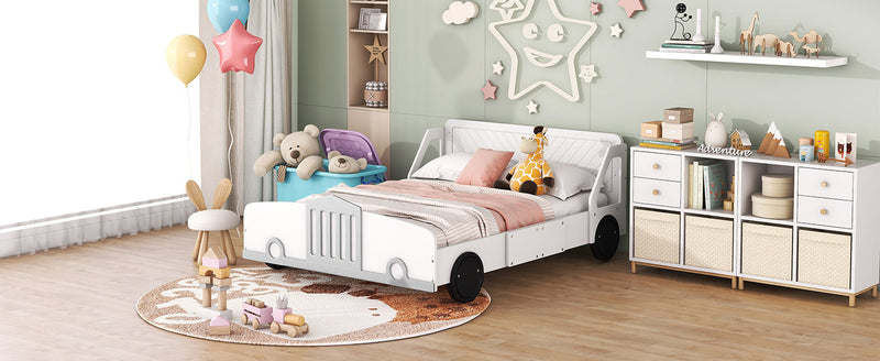 Walker Edison | Full Size Car Shaped Platform Bed