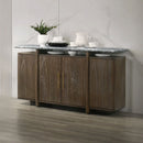 Dillon - Server With Marble Top - Natural / Walnut by Unique Piece Furniture