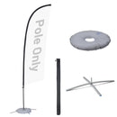 Yescom Feather Flag Pole Kit - 10 Sets, Base Type Options