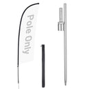 Yescom Feather Flag Pole Kit - 10 Sets, Base Type Options