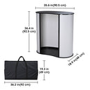 Yescom Trade Show Display Podium Table Counter Stand Black by yescomusa