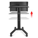 Yescom Mobile Laptop Stand Podium Desk Lectern on Wheels by yescomusa