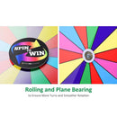 WinSpin 18" Tabletop Prize Wheel Dry Erase, Dark Rainbow
