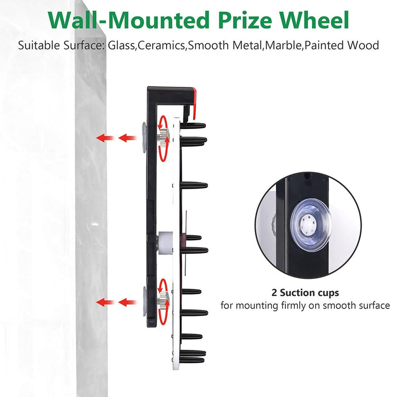 WinSpin 15" Prize Wheel DIY 12-Slot Wall Mounted