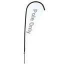 Yescom Teardrop Flag Pole Kit - 10 Sets, Base Type Options