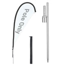 Yescom Teardrop Flag Pole Kit - 10 Sets, Base Type Options