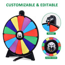 WinSpin 20" Prize Wheel Tabletop Lay Flat with Bald Eagle by yescomusa