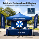 WinSpin 24" Modular Prize Wheel with Adjustable Height Stand 12-Slot