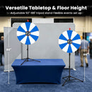 WinSpin 24" Modular Prize Wheel with Adjustable Height Stand 12-Slot