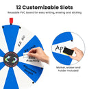 WinSpin 24" Modular Prize Wheel with Adjustable Height Stand 12-Slot