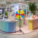 WinSpin 24" Modular Prize Wheel with Adjustable Height Stand 12-Slot