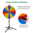 WinSpin 24" Modular Prize Wheel with Adjustable Height Stand 12-Slot