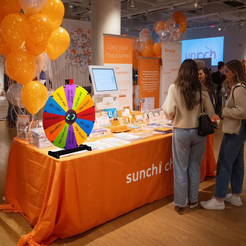 WinSpin 24" Modular Dry Erase Spin Wheel Customizable Color Slots(12)