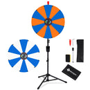 WinSpin 24" Modular Prize Wheel with Adjustable Height Stand 12-Slot