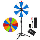 WinSpin 24" Modular Prize Wheel with Adjustable Height Stand 12-Slot