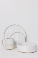 Sonnet Stoneware Bowl - Matte White/Glossy White - Set of 6