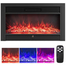 33/36-Inch Electric Fireplace Insert 750W/1500W Recessed Fireplace Heater by LJGDeals