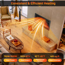 33/36-Inch Electric Fireplace Insert 750W/1500W Recessed Fireplace Heater by LJGDeals