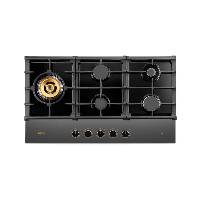 36" Anti-glare Glass Tri-Ring Gas Cooktop Series | GLG36501