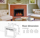 37 Inch Electric Fireplace Insert Adjuatble Flame Colors 939BXB