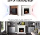 36 Inch Electric Fireplace Mantel Wooden Surround Firebox M1804