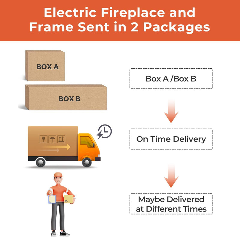 36 Inch Electric Fireplace Mantel Wooden Surround Firebox M1804