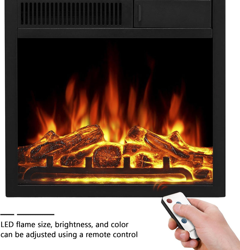 36 Inch Electric Fireplace Mantel Wooden Surround Firebox M1804