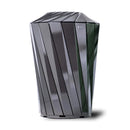36" Large Capacity Commercial Outdoor Modern Trash Waste Garbage Bin With Top Cover (SAK62597)