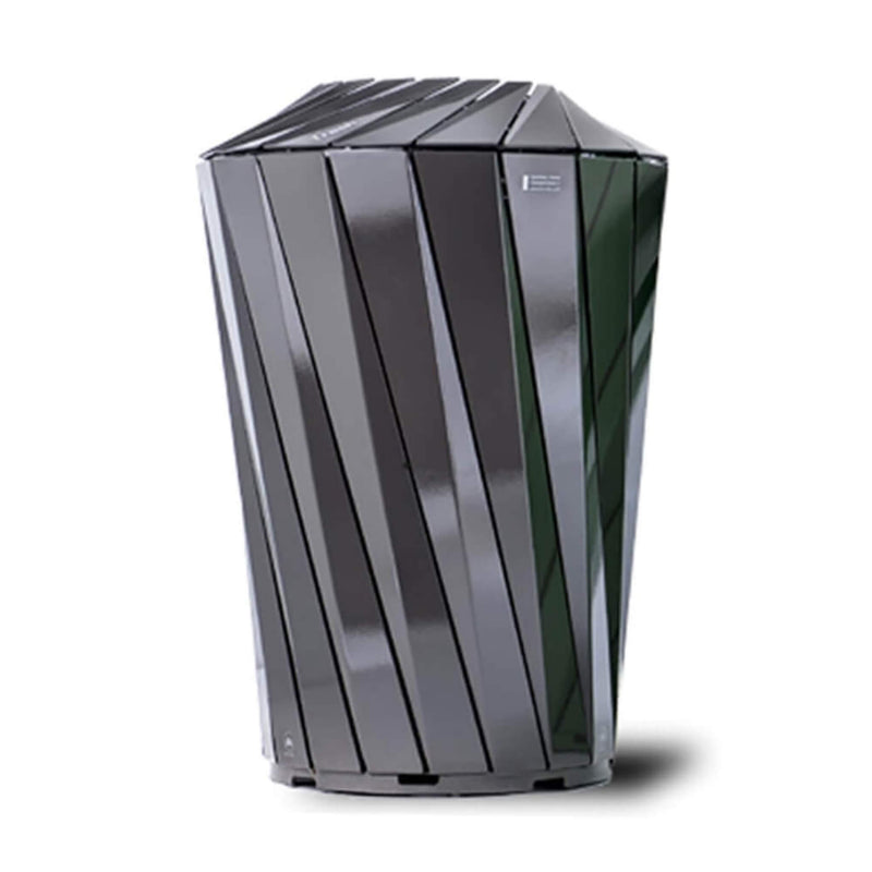 36" Large Capacity Commercial Outdoor Modern Trash Waste Garbage Bin With Top Cover (SAK62597)
